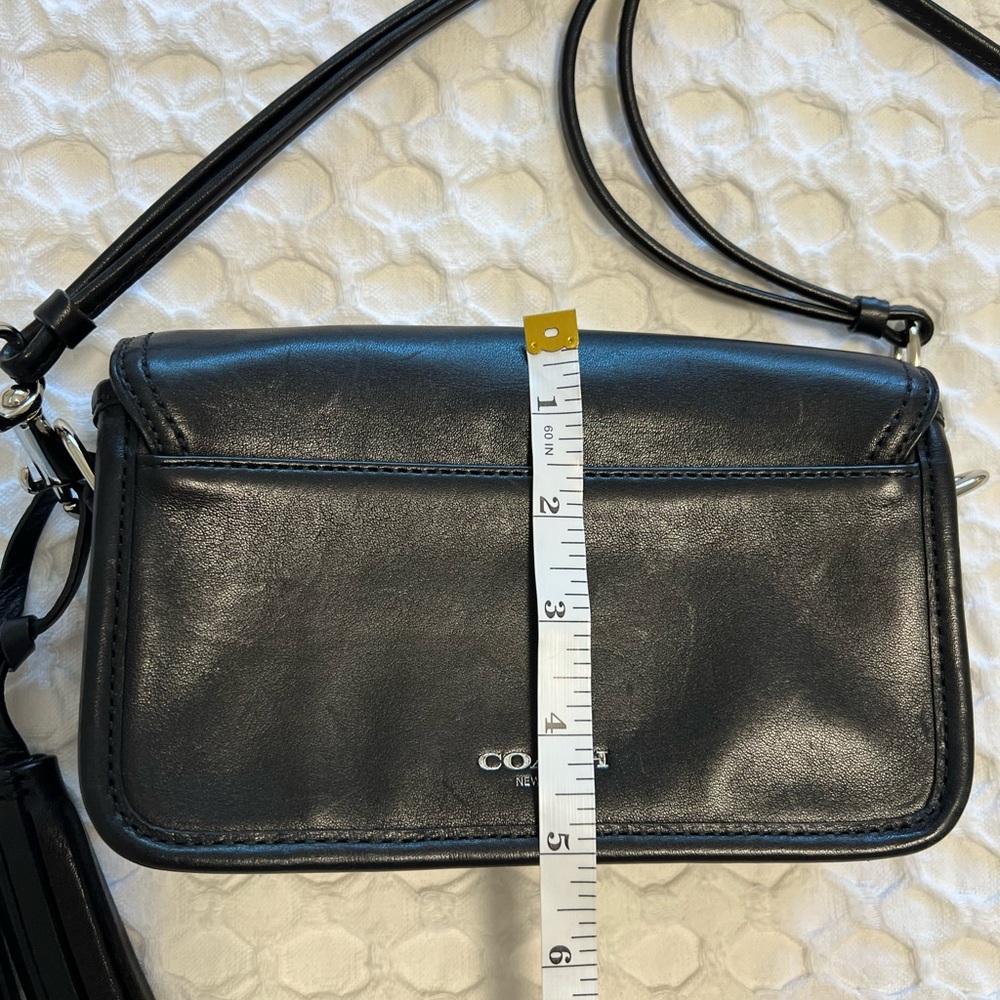 Coach Black Leather Shoulder/Crossbody Bag - Picture 4 of 9